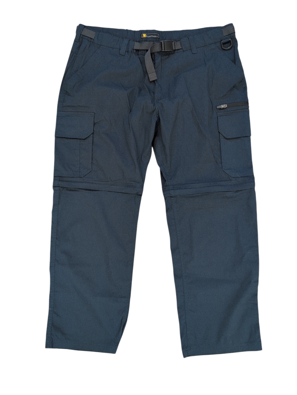B. C. Clothing Hiking Convertible Pants Shorts, Cargo, Navy Blue Men's XXL X 30